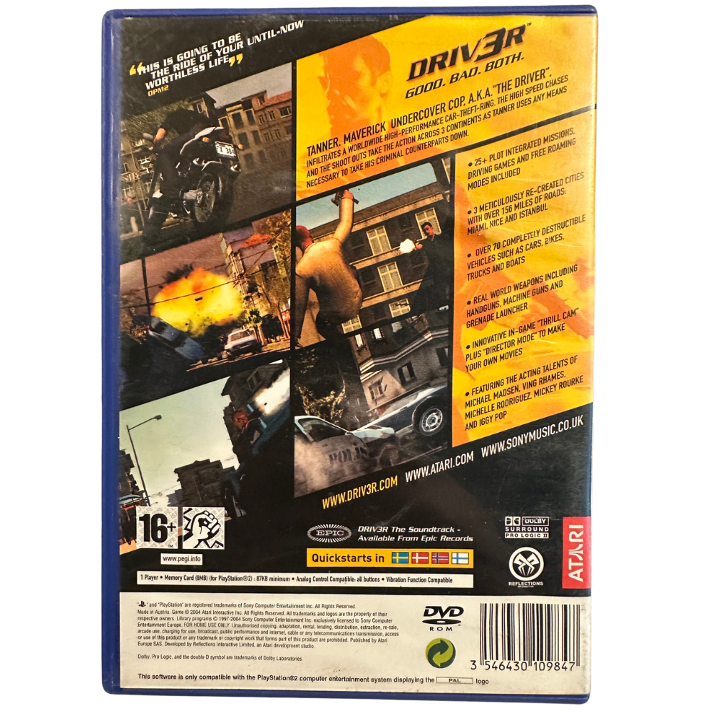 DRIV3R - PS2 PlayStation 2 (Preowned)