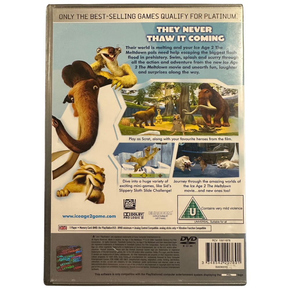 Ice Age 2: The Meltdown - PS2 PlayStation 2 (Preowned)