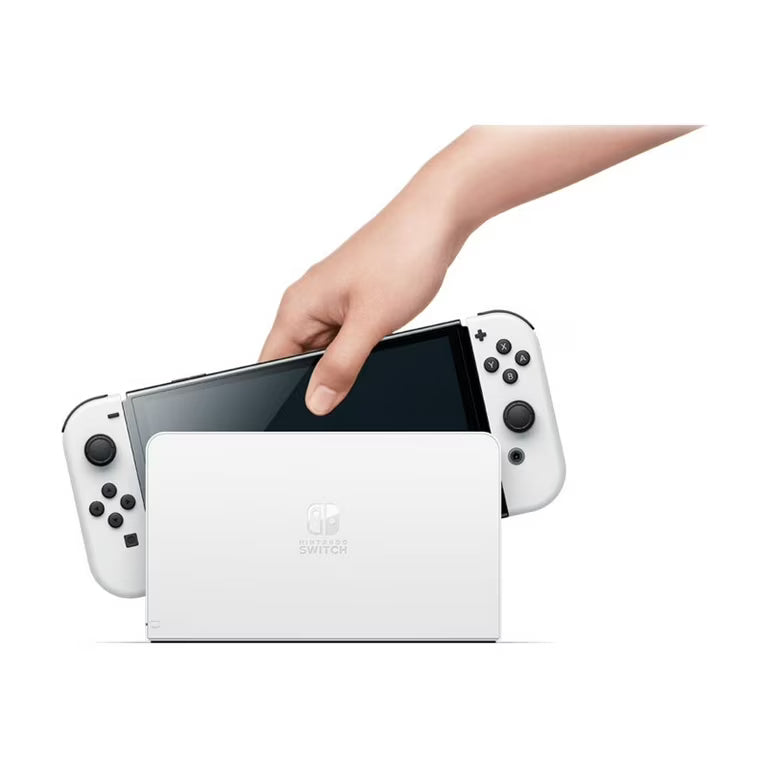 Nintendo Switch OLED White Joy-Con 64GB Handheld Console Bundle (Preowned)