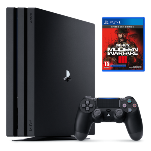 Sony Playstation PS4 PRO 1TB Black Console, Controller Call Of
