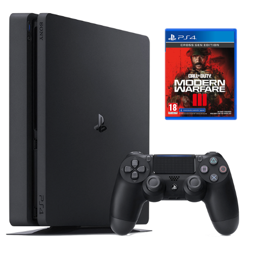 Sony Playstation PS4 Slim 500GB Black Console, Controller Call