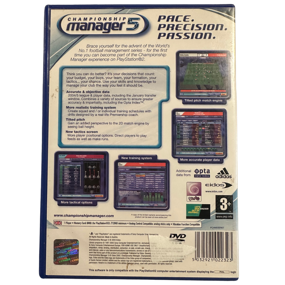 Championship Manager 5 - PS2 PlayStation 2 (Preowned)