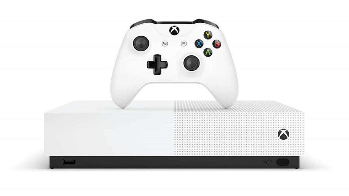 Microsoft Xbox One S 1TB All Digital White Video Games Console & Controller Bundle (Preowned)