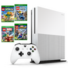 Microsoft Xbox One S 500GB White Video Games Console, Controller & Lego Mega Game Bundle (Preowned)