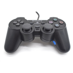 Official Sony DualShock 2 black wired controller for PlayStation 2 PS2 - angled