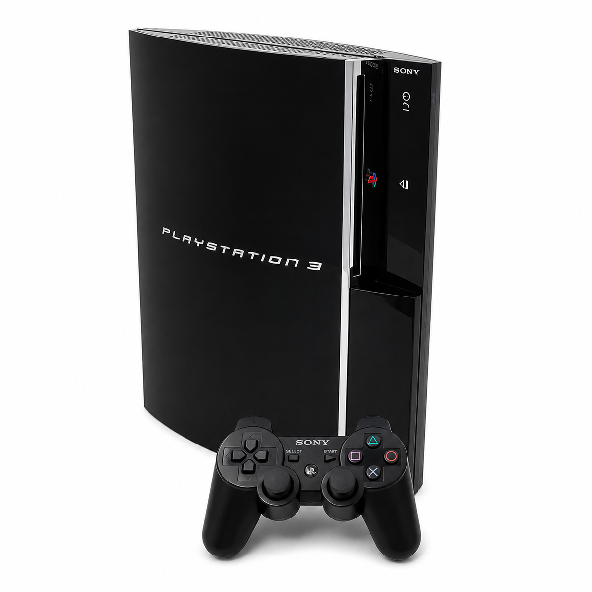 Sony PlayStation 3 PS3 60GB CECHC PS2 Backwards Compatible Console Bundle (Preowned)