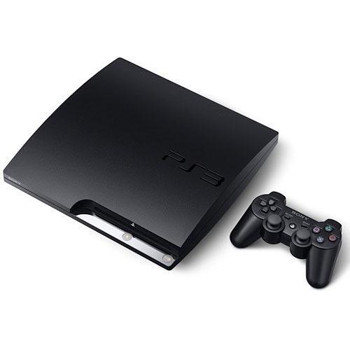 Sony Playstation 3 PS3 Slim Black Console & Controller Bundle (Preowned)