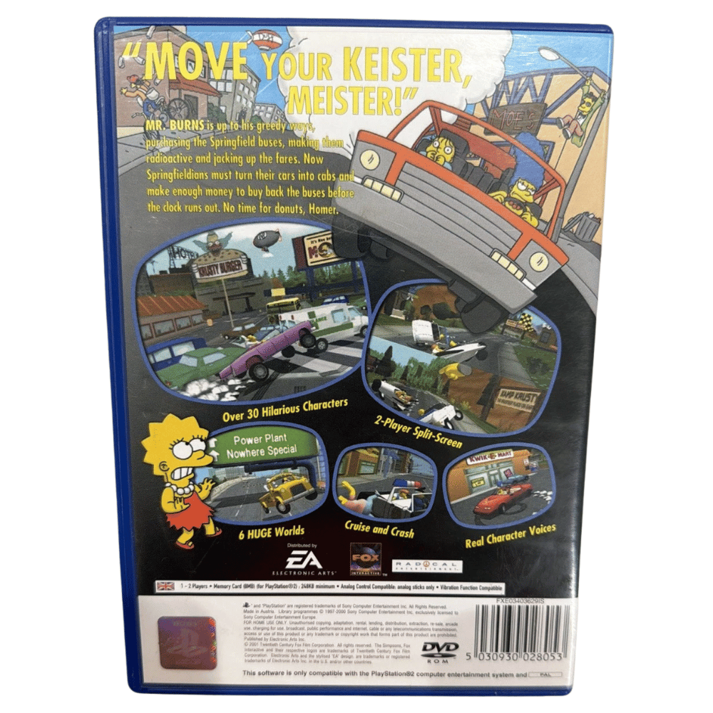 The Simpsons Road Rage - PS2 PlayStation 2 (Preowned)