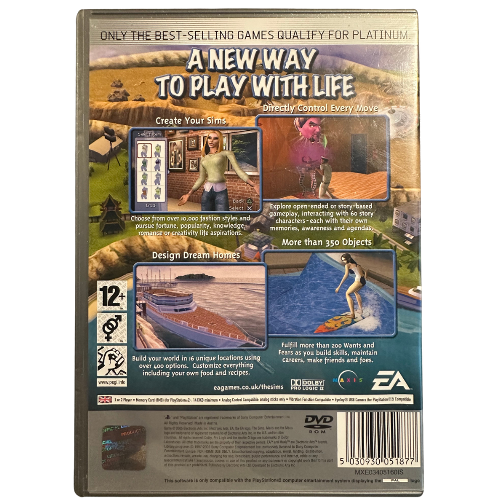 The Sims 2 - PS2 PlayStation 2 (Preowned)